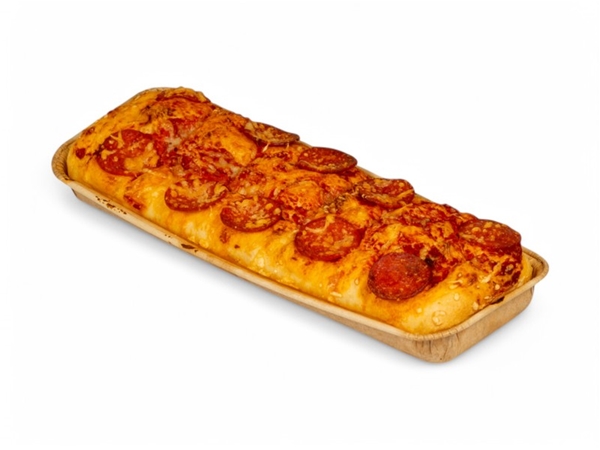 Focaccia tomaat en pepperoni