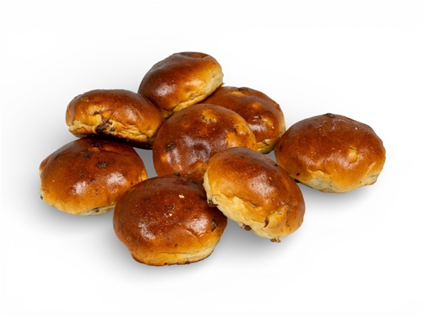 Mini krentenbollen&nbsp;8 stuks