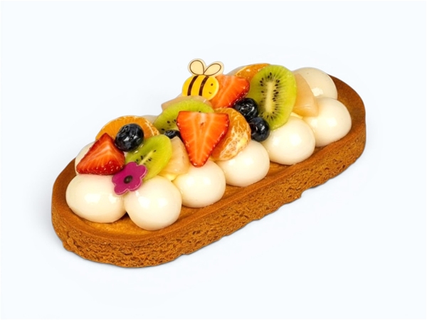 Gebakslof yoghurt fruit